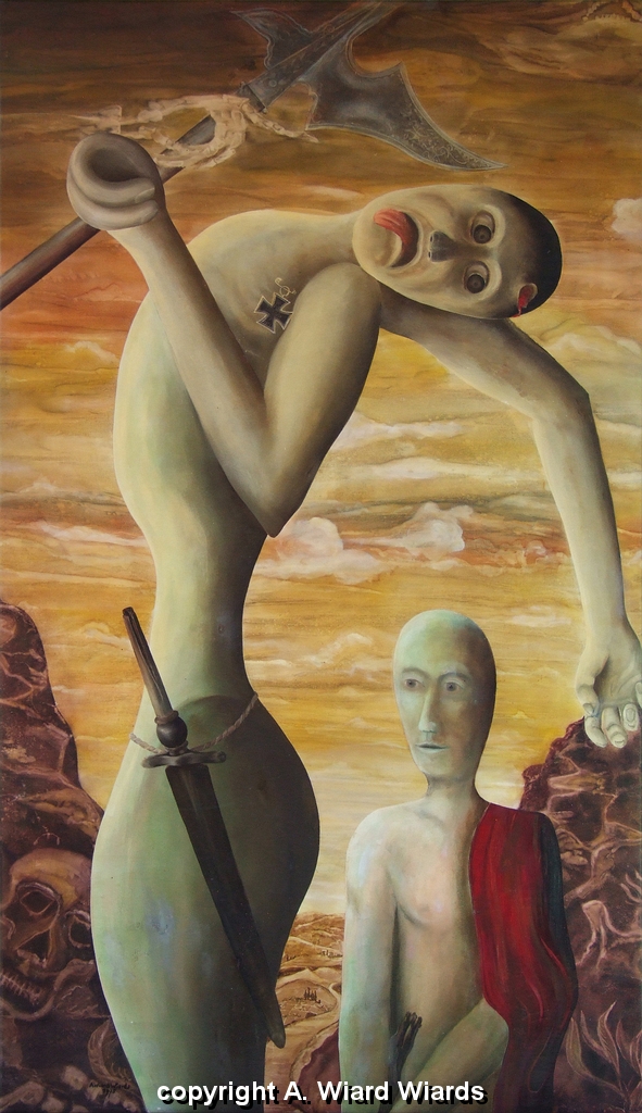 David und Goliath | Mae (HxB): 144,5 x 82,5 cm | 1975-004