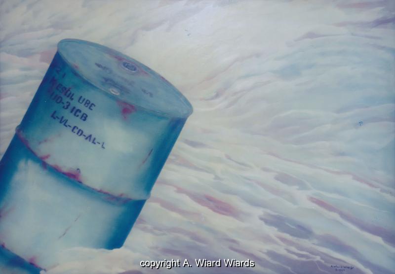 ohne Titel ("Umweltkritischer Realismus") | Mae (HxB): 70 x 100 cm | 1984-02-001