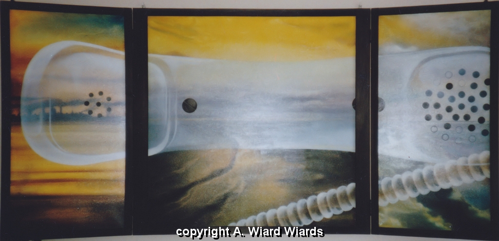 ohne Titel (Triptychon innen) | Mae (HxB): 106 x 220 cm | 1985-001