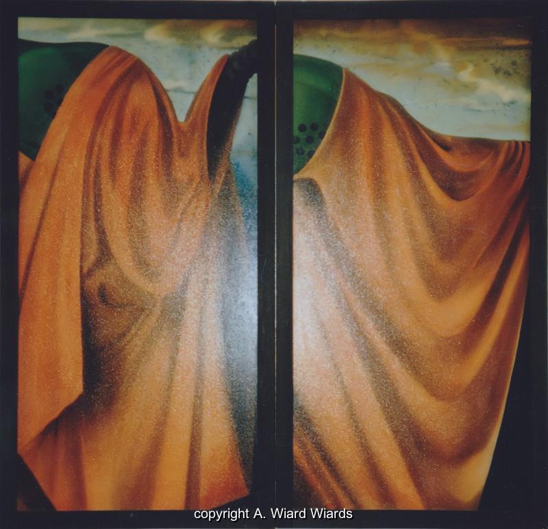 ohne Titel (Triptychon auen) | Mae (HxB): 106 x 110 cm | 1985-001a