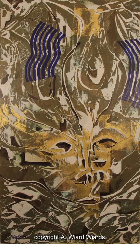 Maske | Maße (HxB): 70 x 40 cm | 1991-03-002