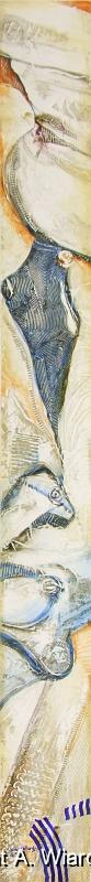 Aigina (Bild 1 von 2, Bemalter Türrahmen) | Maße (HxB): 158 x 16 cm | 2006-10-003.1