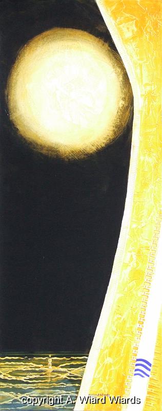 Aufgehender Mond (Th. Gautier - Jettatura VIII/XIV) | Mae (HxB): 100 x 40 cm | 2019-08-008
