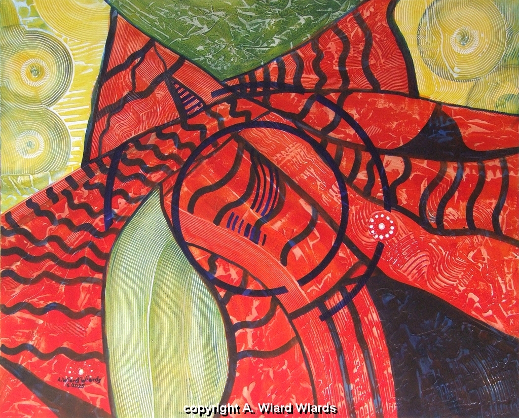 2025-06-001,Garten-der-Lueste.jpg - Garten der Lüste | Maße (HxB): 80 x 98 cm | 2025-06-001